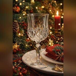 CCO Royal Crystal Rock (RCR) Opera Pattern Wine Glass Set Of 10